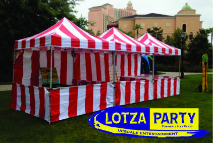 Carnival tent rentals by Lotza Party